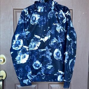 Nike Blue and White Hoodie